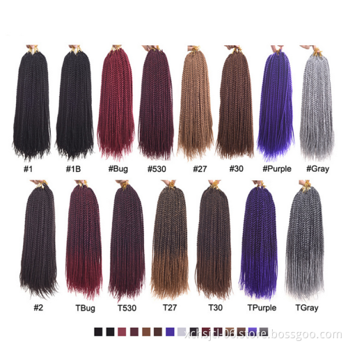 Senegal Twist Colorful Senegalese Twist Hair Medium Box Braids